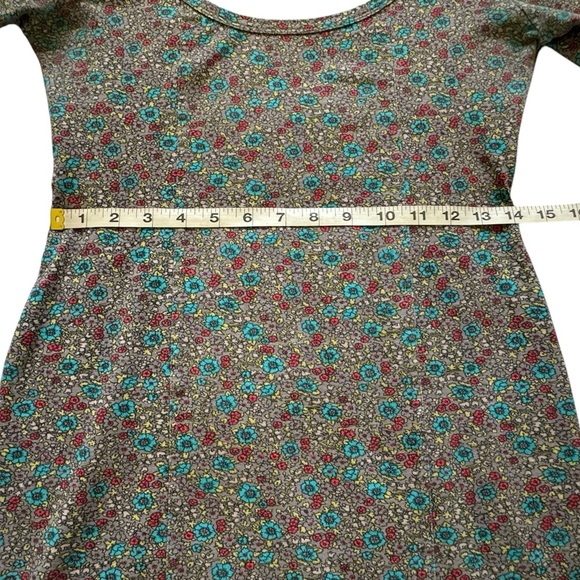 Billabong Colorful BOHO Floral Long Sleeve Stretch Mini Dress Size Medium - Picture 11 of 15